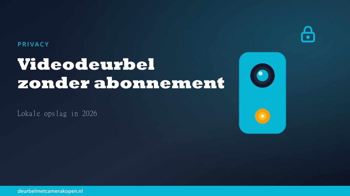 Videodeurbel zonder abonnement opties 2026